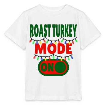 Roast Turkey Mode ON - Stanley/Stella MINI CREATOR Kids’ T-Shirt - white - Front - Maike (125cm)