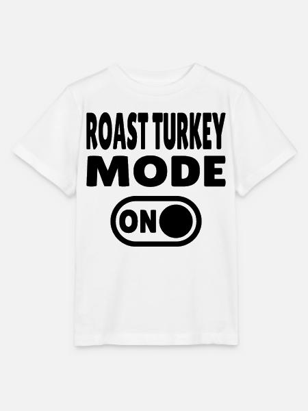 Roast Turkey Mode ON - Stanley/Stella Kinder T-Shirt MINI CREATOR - Weiß