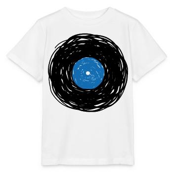 Esquisse d’album vinyle - T-shirt bio MINI CREATOR Stanley/Stella Enfant - blanc - Devant - Maike (125cm)