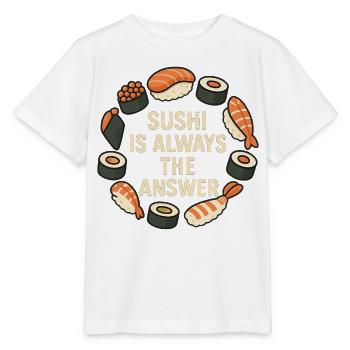 Le sushi est toujours la solution - T-shirt bio MINI CREATOR Stanley/Stella Enfant - blanc - Devant - Maike (125cm)