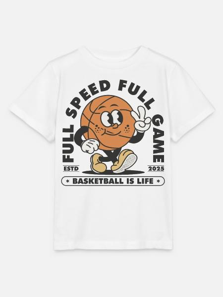 Basketball Basketballer - Stanley/Stella Kinder T-Shirt MINI CREATOR  - Weiß