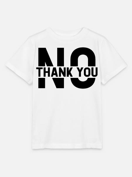 No Thank You - Stanley/Stella Kinder T-Shirt MINI CREATOR - Weiß