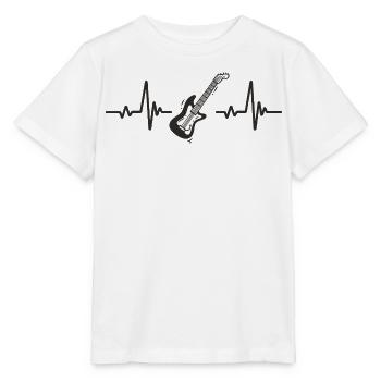 Elektrische Gitarre Rhythmusmusik Rock Herzsaiten - Stanley/Stella Kinder T-Shirt MINI CREATOR  - Weiß - Vorne - Maike (125cm)