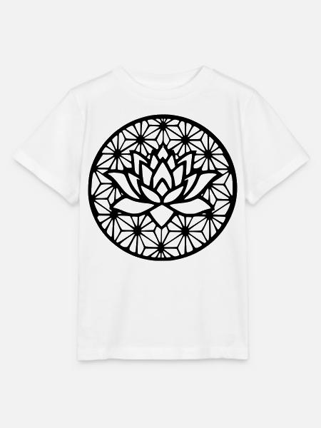 Blume des Lebens & Lotus - Stanley/Stella Kinder T-Shirt MINI CREATOR  - Weiß