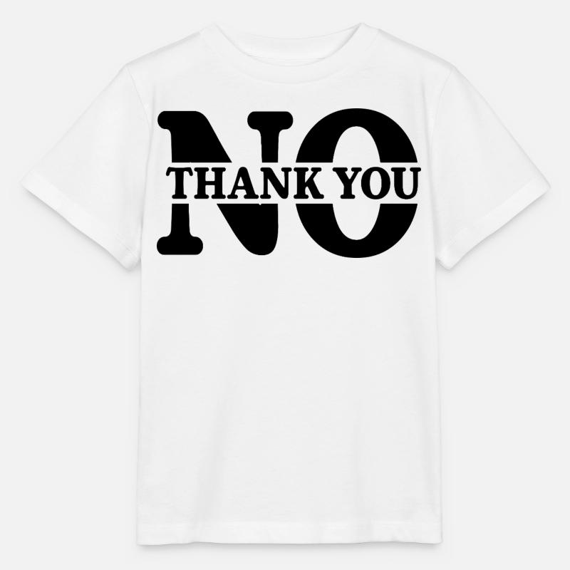 No Thank You - Stanley/Stella Kinder T-Shirt MINI CREATOR - Weiß