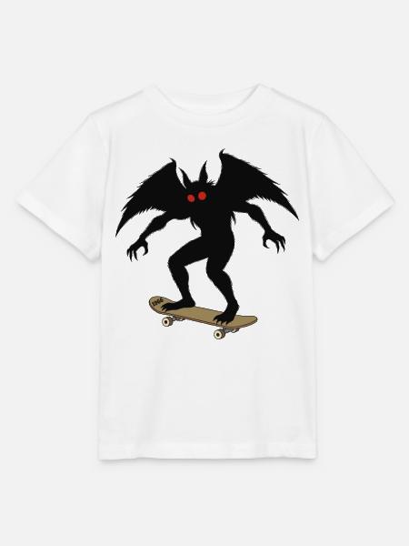 Mothman 1966 Skateboarding - Stanley/Stella Kinder T-Shirt MINI CREATOR - Weiß