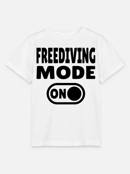 Freediving Mode ON - Taucher - Stanley/Stella Kinder T-Shirt MINI CREATOR - Weiß