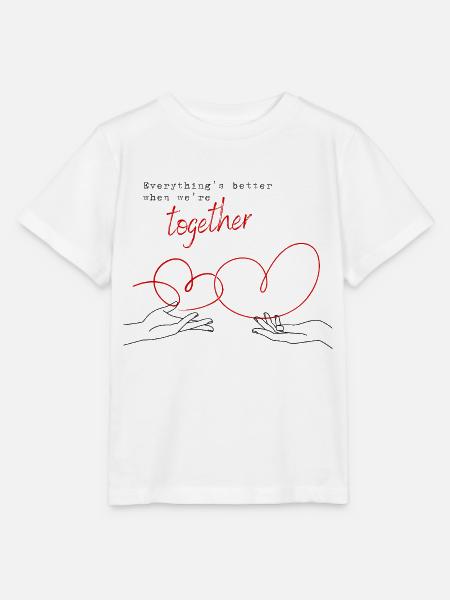 Everything's Better When We're Together - Stanley/Stella Kinder T-Shirt MINI CREATOR - Weiß