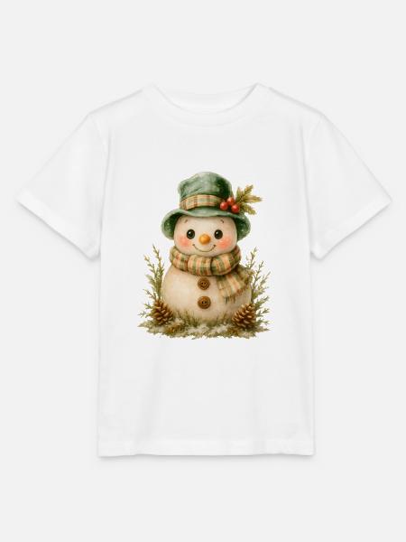 Winterfreund Schneemann - Stanley/Stella Kinder T-Shirt MINI CREATOR - Weiß