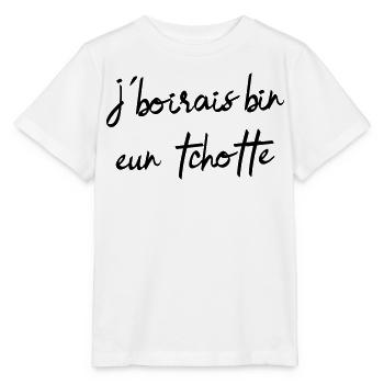 I would drink bin eun tchotte, humor chti du Nord - Stanley/Stella MINI CREATOR Kids’ T-Shirt - white - Front - Maike (125cm)