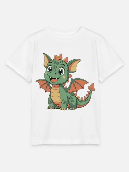 Süßer kleiner Drache - Stanley/Stella Kinder T-Shirt MINI CREATOR  - Weiß