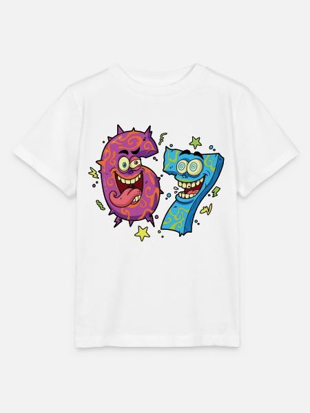 Sechs Sieben Monster - Stanley/Stella Kinder T-Shirt MINI CREATOR  - Weiß