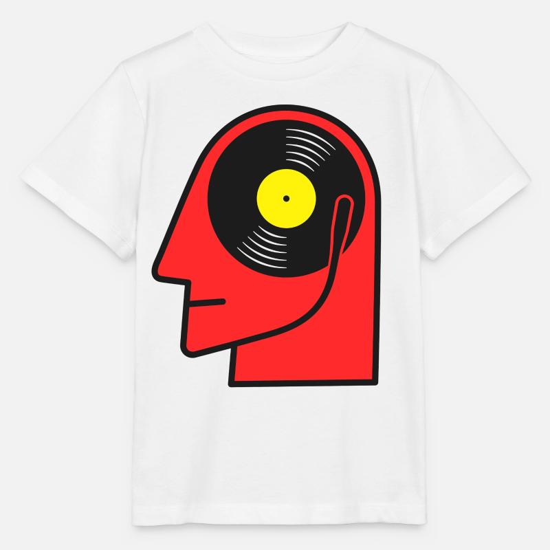 Affiche de tête d’album vinyle - T-shirt bio MINI CREATOR Stanley/Stella Enfant - blanc