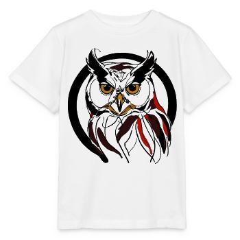 Oiseau de nuit - T-shirt bio MINI CREATOR Stanley/Stella Enfant - blanc - Devant - Maike (125cm)