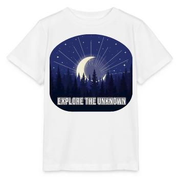 Erkunde das Unbekannte Mondwald - Stanley/Stella Kinder T-Shirt MINI CREATOR  - Weiß - Vorne - Maike (125cm)