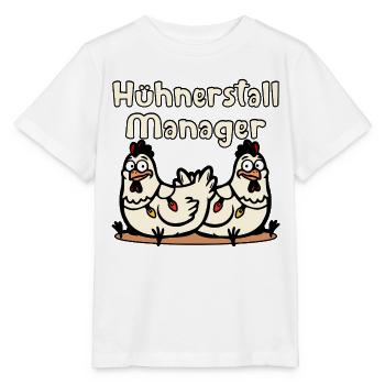 Responsable du poulailler de Noël - T-shirt bio MINI CREATOR Stanley/Stella Enfant - blanc - Devant - Maike (125cm)