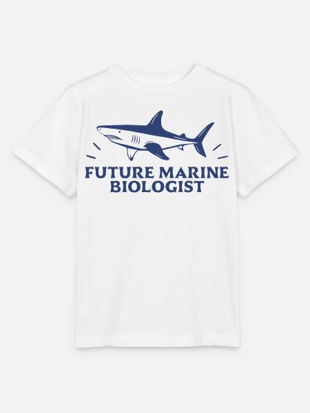 Zukünftiger Meeresbiologe-Student und Hai-Liebhaber - Stanley/Stella Kinder T-Shirt MINI CREATOR - Weiß