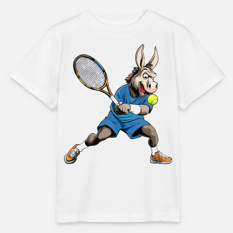 Esel Tennis - Stanley/Stella Kinder T-Shirt MINI CREATOR  - Weiß