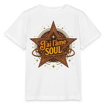 J'AI L'ÂME SOUL #2- let's talk - Stanley/Stella MINI CREATOR Kids’ T-Shirt - white - Front - Maike (125cm)