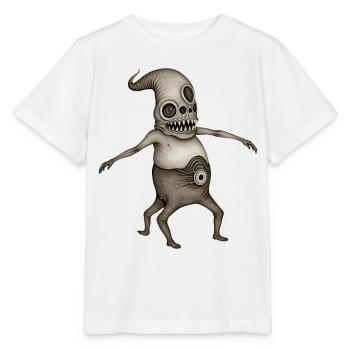 BUG #13 - dark hell - T-shirt bio MINI CREATOR Stanley/Stella Enfant - blanc - Devant - Maike (125cm)
