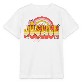 Justice Justice Liberté Tolérance de la paix - T-shirt bio MINI CREATOR Stanley/Stella Enfant - blanc - Devant - Maike (125cm)