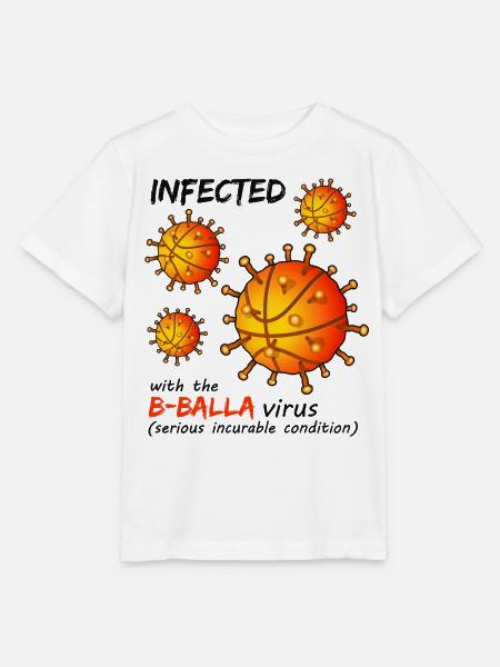 B-Balla Basketball-Virus - Stanley/Stella Kinder T-Shirt MINI CREATOR  - Weiß