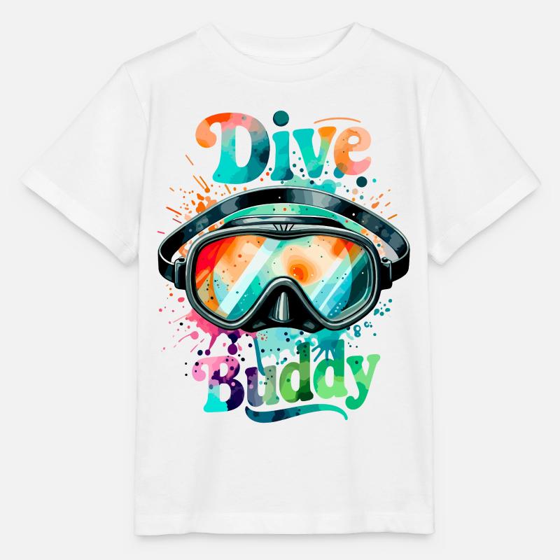 Dive Buddy Diving Goggles - Stanley/Stella MINI CREATOR Kids’ T-Shirt - white