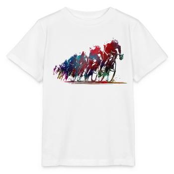 Cyclisme Sport Cycliste #cycling #sport #biking - T-shirt bio MINI CREATOR Stanley/Stella Enfant - blanc - Devant - Maike (125cm)