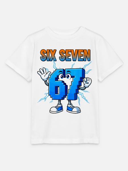67 Gen Alpha Six Sieben Italienisch 6 7 Brainrot - Stanley/Stella Kinder T-Shirt MINI CREATOR - Weiß