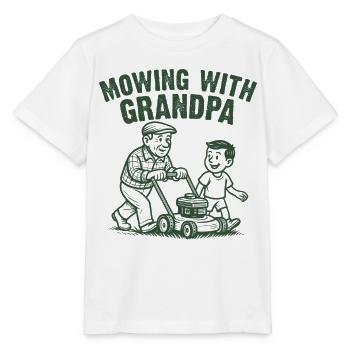 Tondre avec grand-père - T-shirt bio MINI CREATOR Stanley/Stella Enfant - blanc - Devant - Maike (125cm)