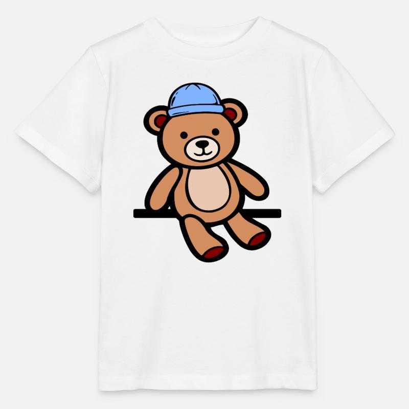 Puppe Teddybär Bären - Stanley/Stella Kinder T-Shirt MINI CREATOR - Weiß