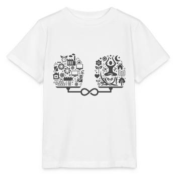 Work-Life-Balance: Finde deine optimale Balance - Stanley/Stella Kinder T-Shirt MINI CREATOR  - Weiß - Vorne - Maike (125cm)
