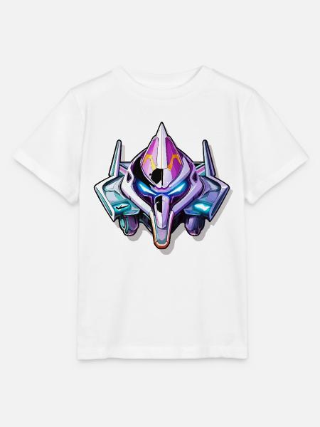 Neon Mech Kriegerhelm - Stanley/Stella Kinder T-Shirt MINI CREATOR - Weiß