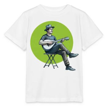 MANDOLIN - sound & vision - T-shirt bio MINI CREATOR Stanley/Stella Enfant - blanc - Devant - Maike (125cm)
