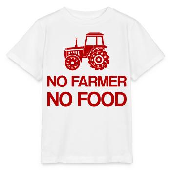 Pas d’agriculteur pas de politique alimentaire Protestation Agriculteurs Agriculteur - T-shirt bio MINI CREATOR Stanley/Stella Enfant - blanc - Devant - Maike (125cm)