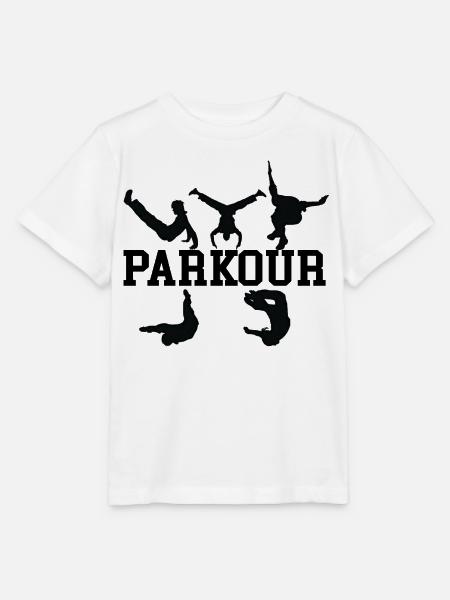 Parkour-Silhouetten - Stanley/Stella Kinder T-Shirt MINI CREATOR - Weiß