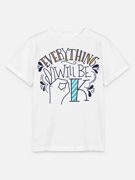 Alles wird gut – Motivierendes Statement-Design - Stanley/Stella Kinder T-Shirt MINI CREATOR - Weiß