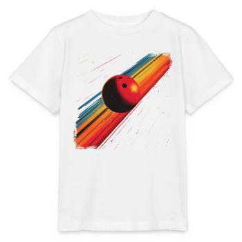 90er Bowlingkugel - Stanley/Stella Kinder T-Shirt MINI CREATOR  - Weiß - Vorne - Maike (125cm)