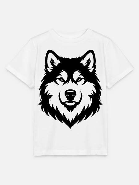 Alaskan Malamute schwaz - Stanley/Stella Kinder T-Shirt MINI CREATOR - Weiß