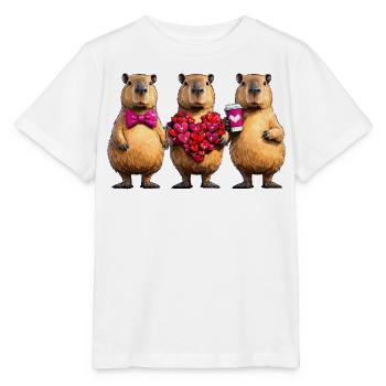 Liebesbiber Trio - Stanley/Stella Kinder T-Shirt MINI CREATOR  - Weiß - Vorne - Maike (125cm)