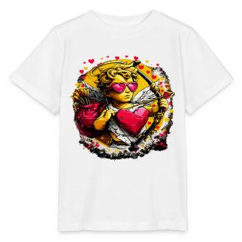 Cupid Graffiti Herzbogen - Stanley/Stella Kinder T-Shirt MINI CREATOR  - Weiß - Vorne - Maike (125cm)