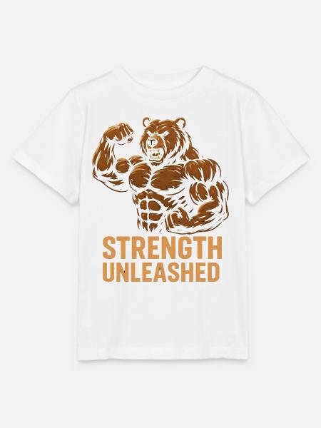 Stärke entfesselt Bär - Stanley/Stella Kinder T-Shirt MINI CREATOR - Weiß
