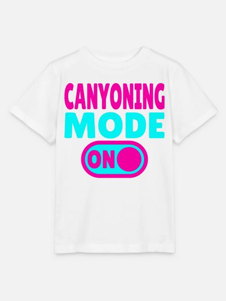 Canyoning Mode ON – Schalter auf Adrenalin - Stanley/Stella Kinder T-Shirt MINI CREATOR  - Weiß