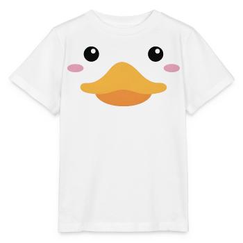 Ich bin eine Ente – Lustiges Kostüm T-Shirt - Stanley/Stella Kinder T-Shirt MINI CREATOR  - Weiß - Vorne - Maike (125cm)