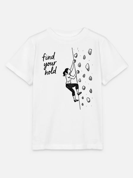 Bouldern Shirt Damen – Finde deinen Halt - Stanley/Stella Kinder T-Shirt MINI CREATOR  - Weiß