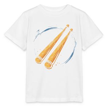 Drumsticks Graphic - Stanley/Stella MINI CREATOR Kids’ T-Shirt - white - Front - Maike (125cm)