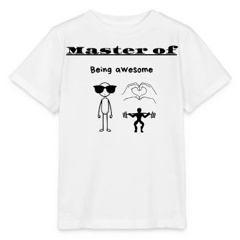Meister des großartigen Seins - Stanley/Stella Kinder T-Shirt MINI CREATOR  - Weiß - Vorne - Maike (125cm)