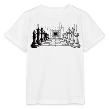Chess Strategy – Endless Perspective - Stanley/Stella MINI CREATOR Kids’ T-Shirt - white - Front - Maike (125cm)