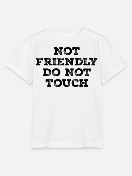 Nicht freundlich, nicht anfassen - Stanley/Stella Kinder T-Shirt MINI CREATOR - Weiß