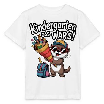 Jetzt Schulkind! Lustiger Otter zur Einschulung - Stanley/Stella Kinder T-Shirt MINI CREATOR  - Weiß - Vorne - Maike (125cm)